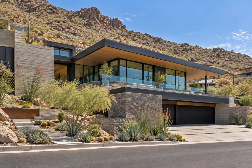 Modern hillside home in Ascaya, Henderson