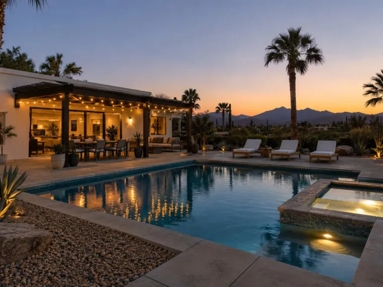 Vacation rental pool in Las Vegas
